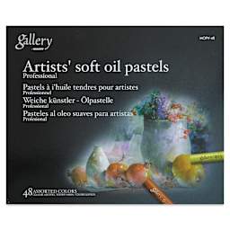 Mungyo Gallery Artists' Soft Oil Pastels - Set of 48 (front of packaging)