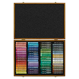 Mungyo Gallery Artists' Soft Oil Pastels - Set of 72, Wooden Box (contents)