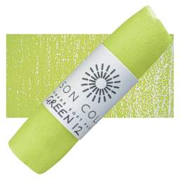 Unison Large Soft Pastel - Green 12 pastel and swatch