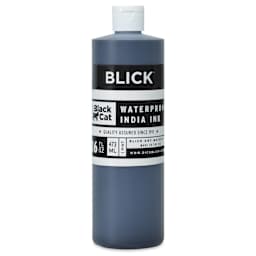 Blick Black Cat Waterproof India Ink - Pint