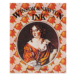 Winsor & Newton Drawing Ink - Orange, 14 ml, front of packaging