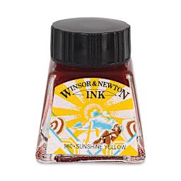 Winsor & Newton Drawing Ink - Sunshine Yellow, 14 ml