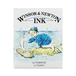 Winsor & Newton Drawing Ink - Ultramarine, 14 ml package