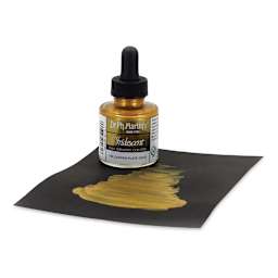 Dr. Ph. Martin's Iridescent Calligraphy Ink - Copper Plate Gold, 1 oz