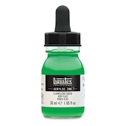 Liquitex Professional Acrylic Ink - Fluorescent Green, 30 ml