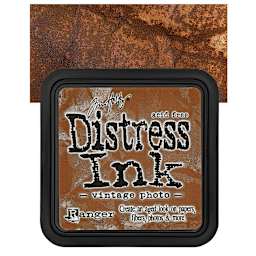Ranger Distress Ink Pad - Vintage Photo pad and swatch