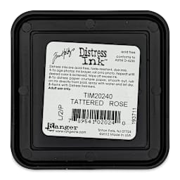 Back of Ranger Distress Ink Pad - Tattered Rose