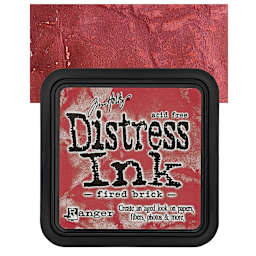 Ranger Distress Ink Pad - Fired Brick pad and swatch