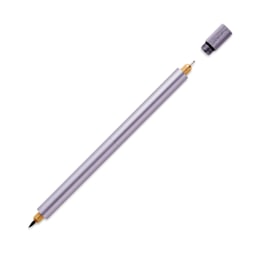 Tom's Studio Lumos Pro Refillable Dual Tip Pen Set - Lilac, pen with cap removed