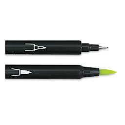 Le Plume Markers - Closeup of both types of ends on Markers