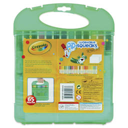 Crayola Pip-Squeaks Washable Markers and Paper Set - Set of 65 with Carrying Case, back