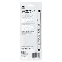 Sakura Pigma Brush Marker - Black, Set of 3, back of packaging