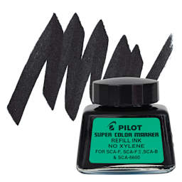 Pilot Super Color Refill - Black and swatch