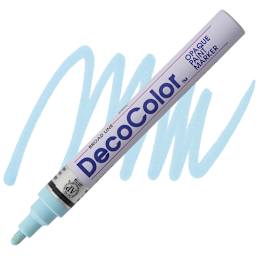 Decocolor Paint Marker - Pale Blue, Broad Tip marker and swatch