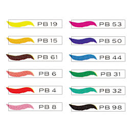 Prismacolor Premier Dual-Ended Art Marker Set - Primary/Secondary Colors, Set of 12 (Example of included colors)