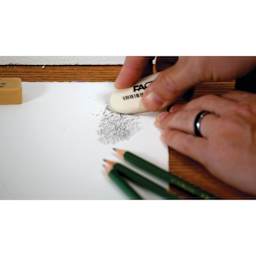General’s Factis Soft Oval Soap Eraser, erasing pencil marks