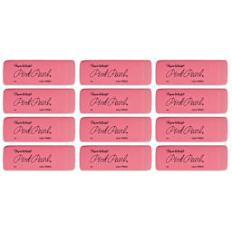 Pink Pearl Eraser - Medium, Pkg of 12