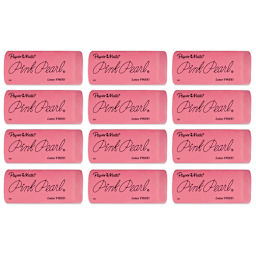 Pink Pearl Eraser - Large, Pkg of 12