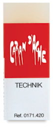 Caran d'Ache Technik Eraser - Front view of Technik Eraser with label