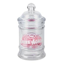 Fred Think Again Eraser (Apothecary-style jar packaging)