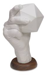 Human Hand Stand - Side of right hand holding Icosahedron