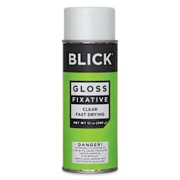 Blick Gloss Fixative - Front of 12 oz spray can shown