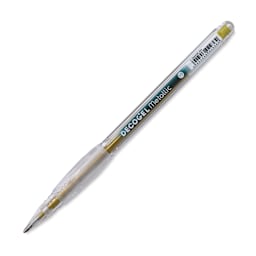 Karin DecoGel Metallic Pen - 304, Y. Orange, cap off