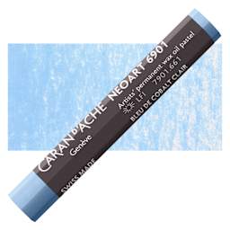 Caran d’Ache Neoart 6901 Pastel - Cobalt Blue 5%, pastel and swatch