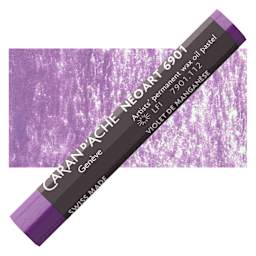 Caran d’Ache Neoart 6901 Pastel - Manganese Violet, pastel and swatch