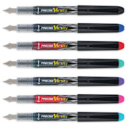Pilot Precise Varsity Disposable Fountain Pens - Assorted, Set of 7