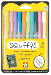 Sakura Soufflé 3-D Paint Pens - Front of package of 10 pens