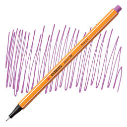 Stabilo Point 88 Fineliner Pen - Plum pen and swatch