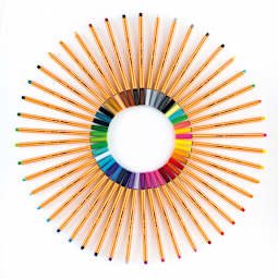 Stabilo Point 88 Fineliner Pens - Set of 50, Metal Case, Assorted Colors