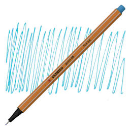 Stabilo Point 88 Fineliner Pen - Azure pen and swatch