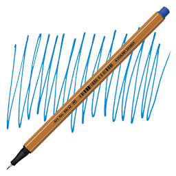 Stabilo Point 88 Fineliner Pen - Ultramarine pen and swatch