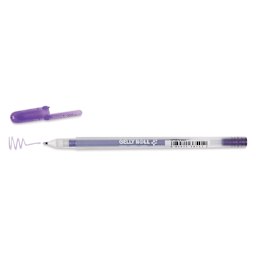 Sakura Gelly Roll Gold-Silver Shadow Pen - Silver/Purple, Bold, cap off