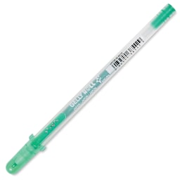 Sakura Gelly Roll Gold-Silver Shadow Pen - Silver/Green, Bold