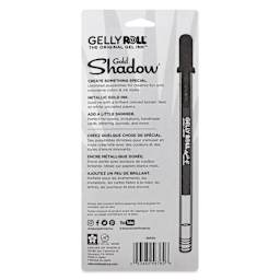 Sakura Gelly Roll Gold-Silver Shadow Pens - Set of 5, Gold Shadow, Bold, back of packaging