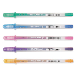 Sakura Gelly Roll Gold-Silver Shadow Pens - Set of 5, Silver Shadow, Bold 