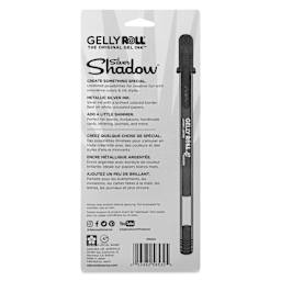 Sakura Gelly Roll Gold-Silver Shadow Pens - Set of 5, Silver Shadow, Bold, back of packaging
