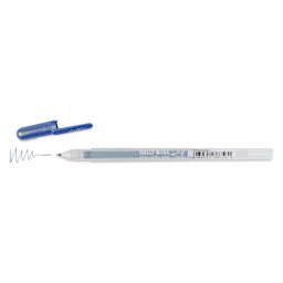 Sakura Gelly Roll Gold-Silver Shadow Pen - Gold/Blue, Bold, cap off