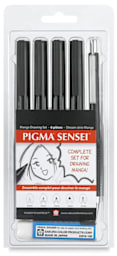 Manga Drawing Set - Front of blister package showing components