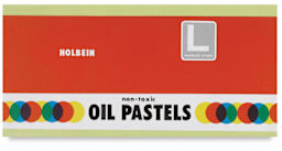 Holbein Academic Oil Pastel Sets - Top view of closed package of 16 