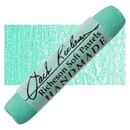 Richeson Handmade Soft Pastel - Green 1 pastel and swatch