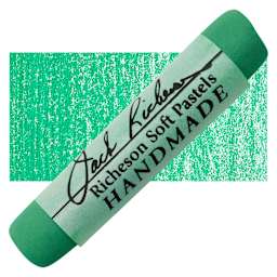 Richeson Handmade Soft Pastel - Green 3 pastel and swatch