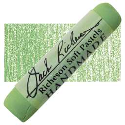 Richeson Handmade Soft Pastel - Green 4 pastel and swatch