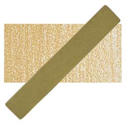 Holbein Artists' Soft Pastel - Olive Brown 2 pastel and swatch