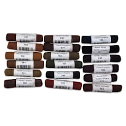 Mount Vision Soft Pastel Set - Dark Earth, Set of 18