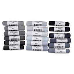 Mount Vision Soft Pastel Set - Warm and Cool Grey, Set of 18