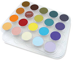 PanPastel Palette Trays - Top view of 20 piece Tray shown holding 20 colors, not included